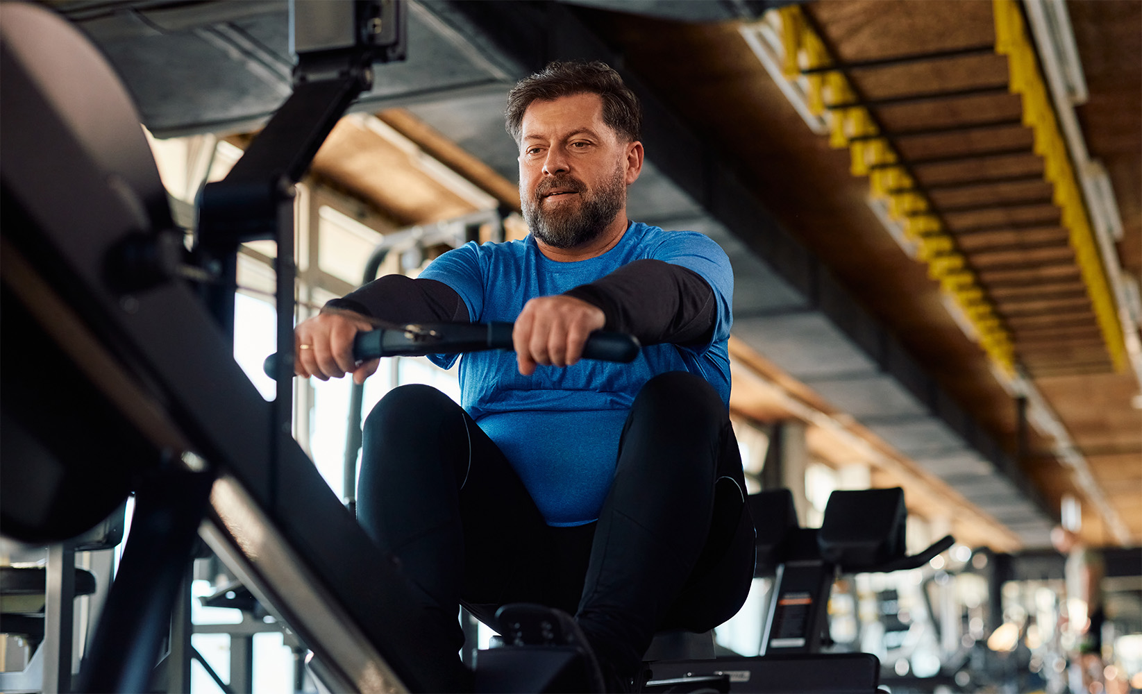 Man on RowErg