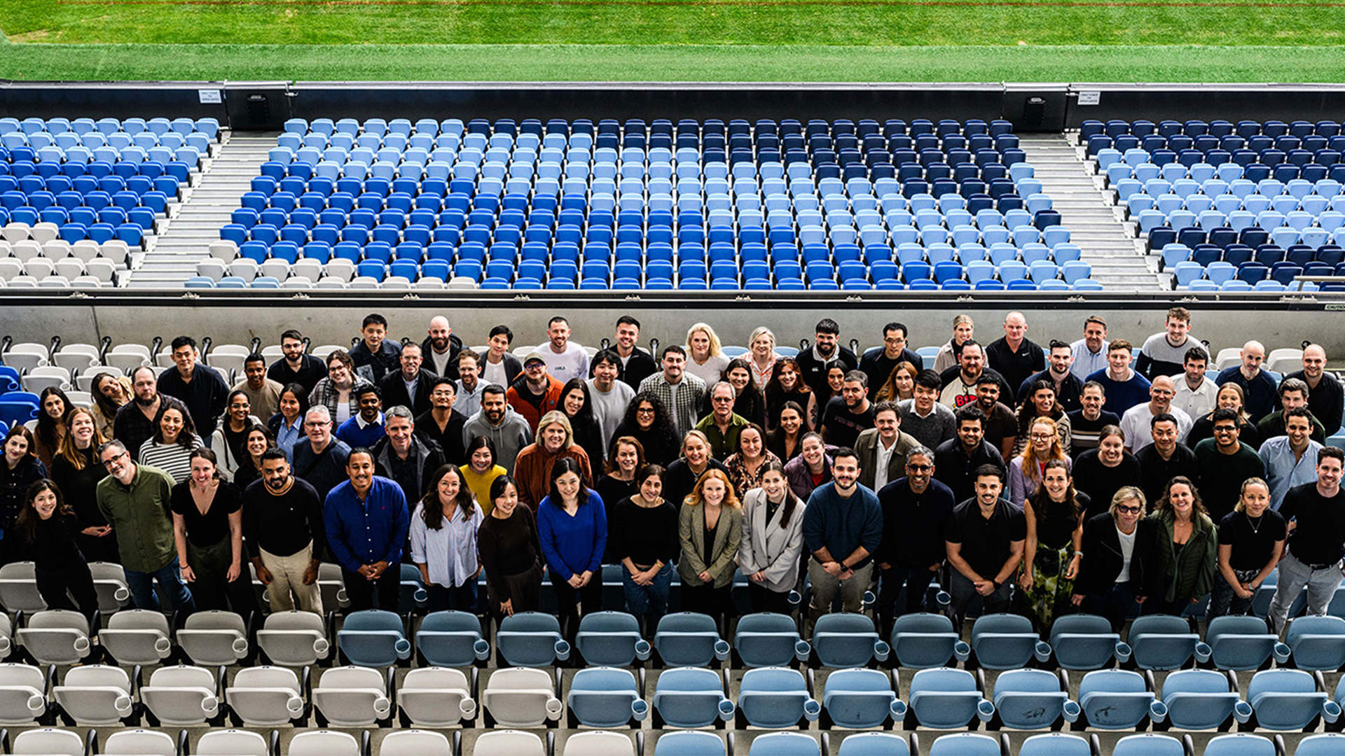 Fitness Passport team photo in stadium