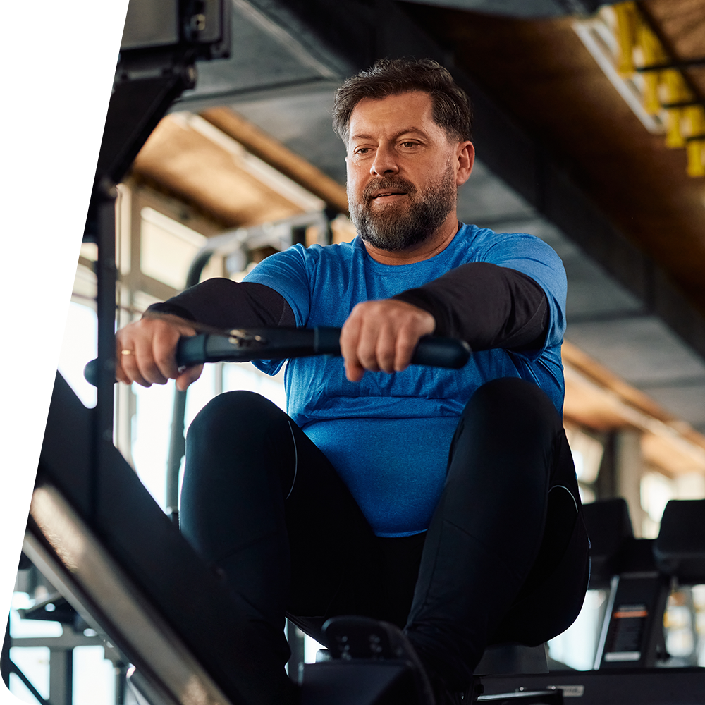 Man on RowErg
