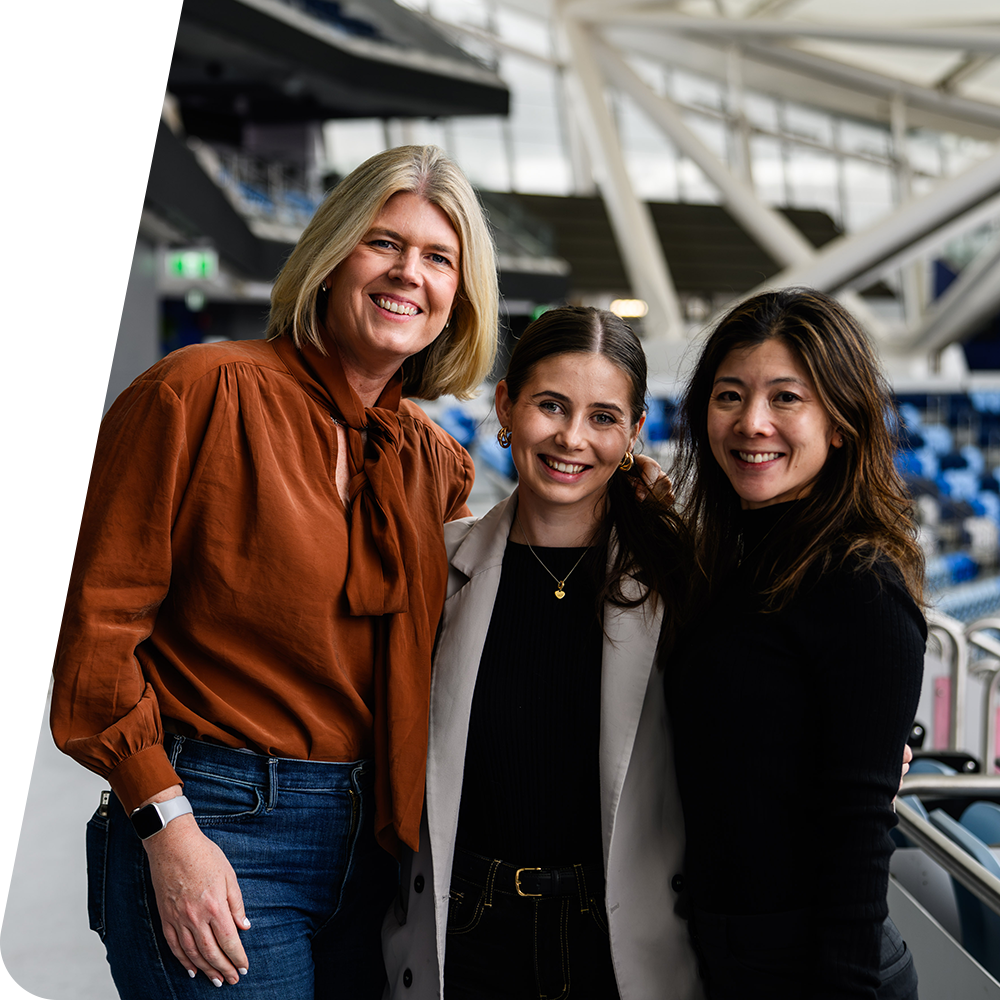 Fiona with 2 Fitness Passport colleagues